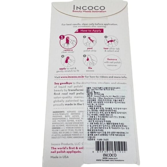 Incoco Nail Polish Strips Nail Art Wrap Manicure Creme - Picture 3 of 3